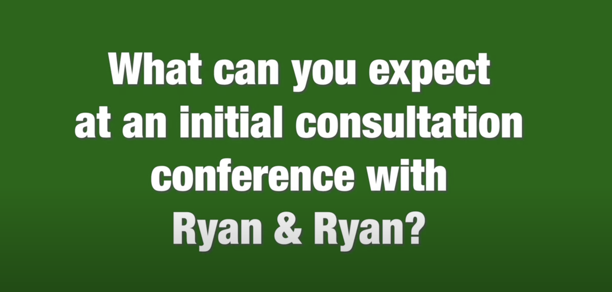 Ryan & Ryan Law’s philosophy of the firm’s legal practice